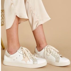 Red Dress Boutique star print sneakers